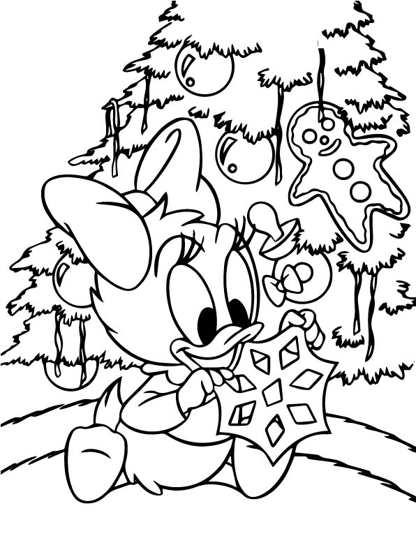 Kidsnfun Kleurplaat Kerstmis Disney Kerstmis Disney
